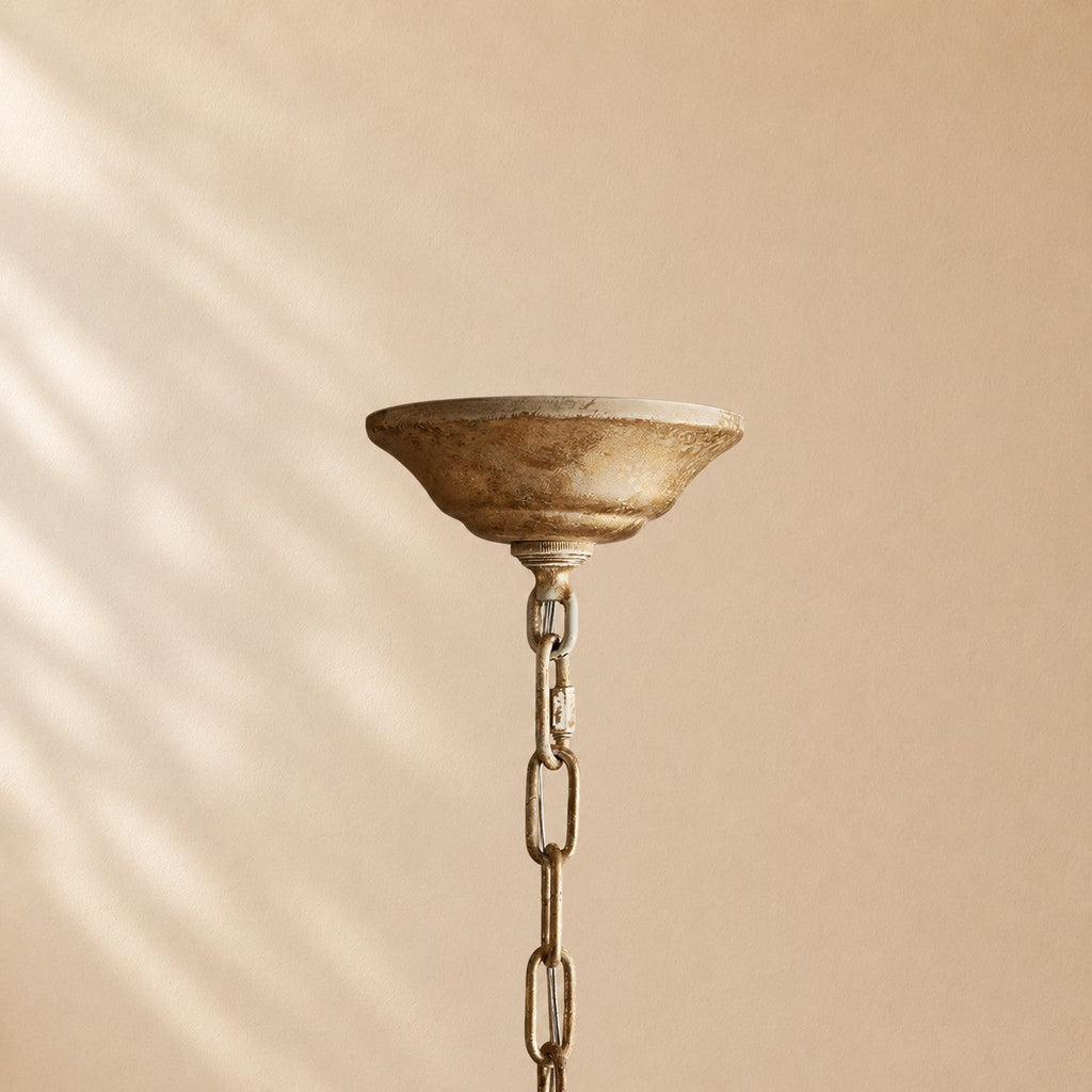 Birre Gilded Floral Crystal Round Chandelier