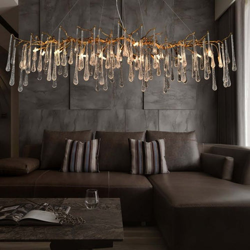 Branch Aqua Makrama Chandeliers