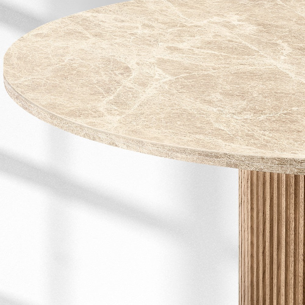 Byrean Emperador Round Dining Table