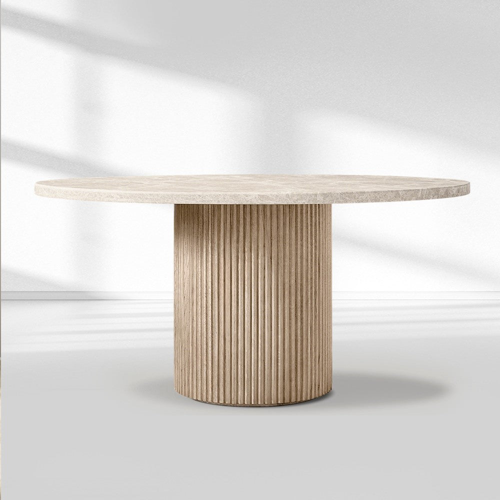 Byrean Emperador Round Dining Table