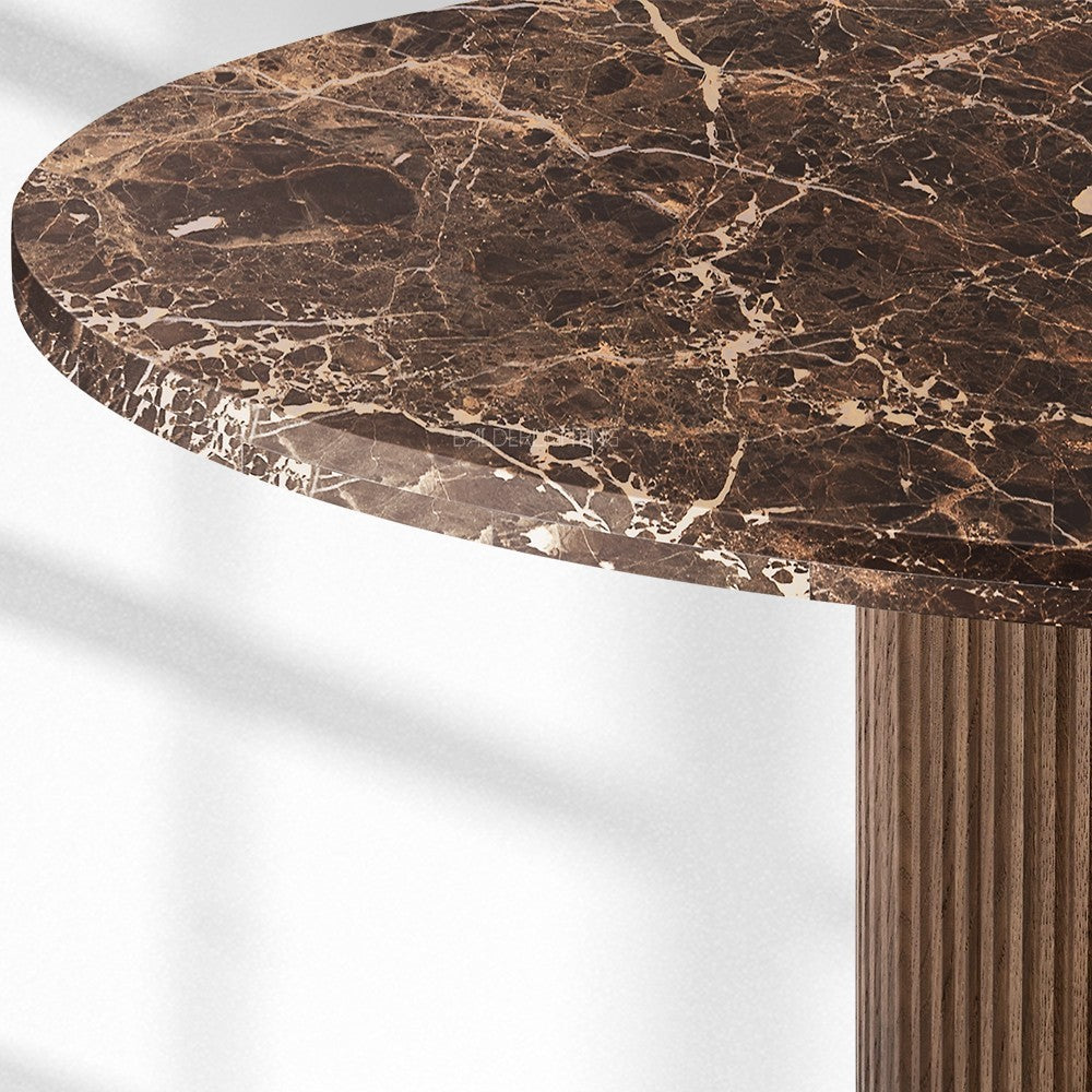 Byrean Emperador Round Dining Table