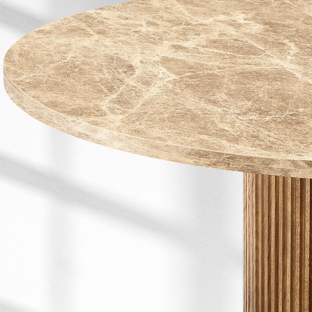 Byrean Emperador Round Dining Table