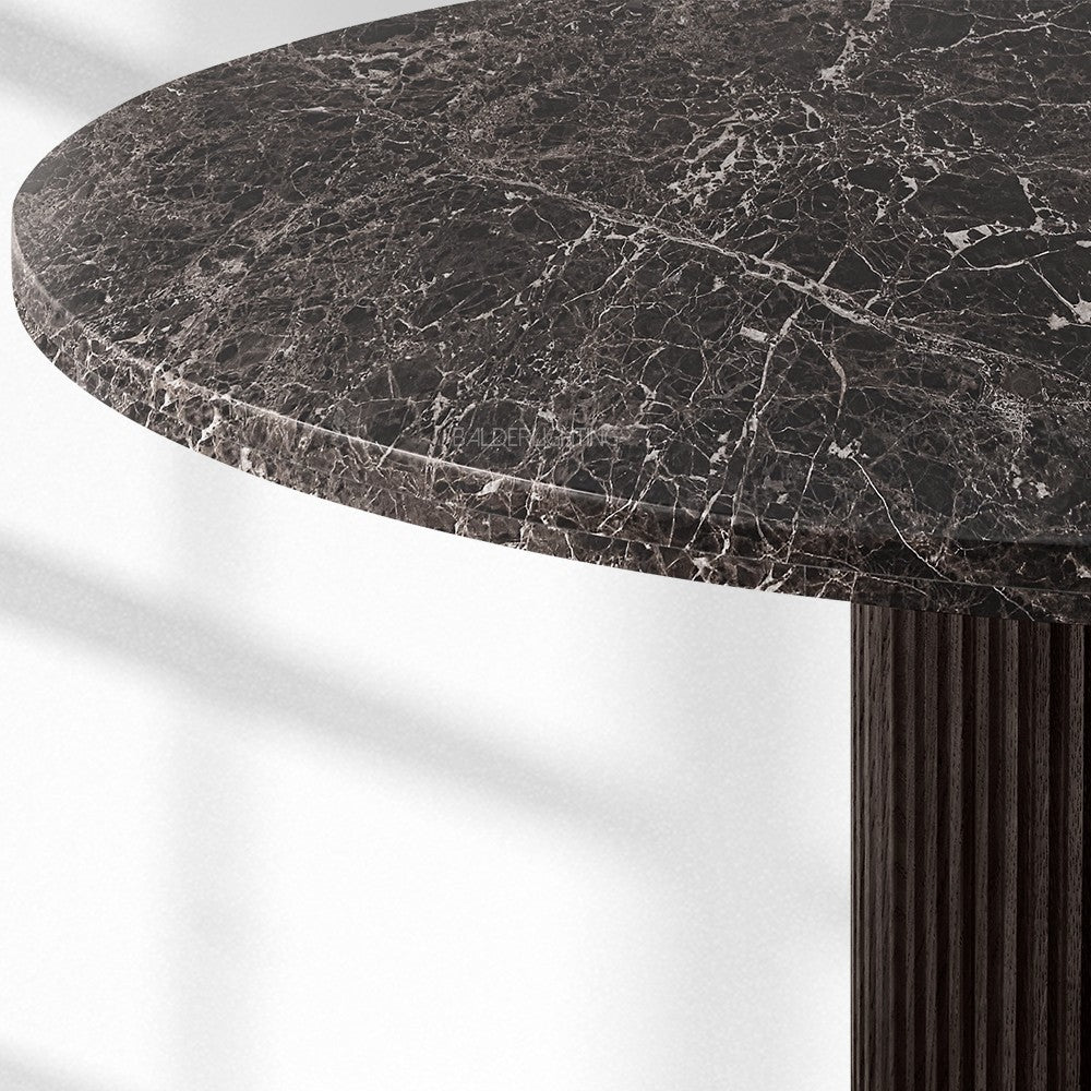 Byrean Emperador Round Dining Table