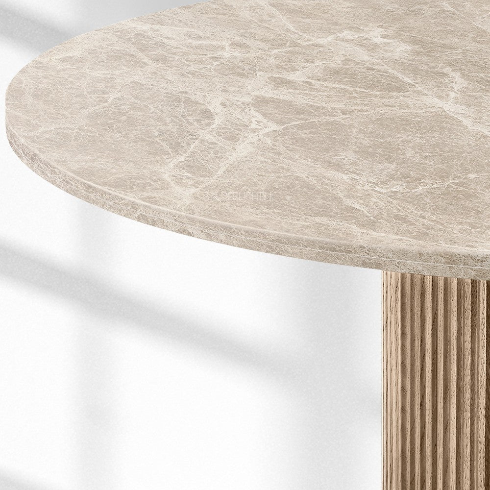 Byrean Emperador Round Dining Table
