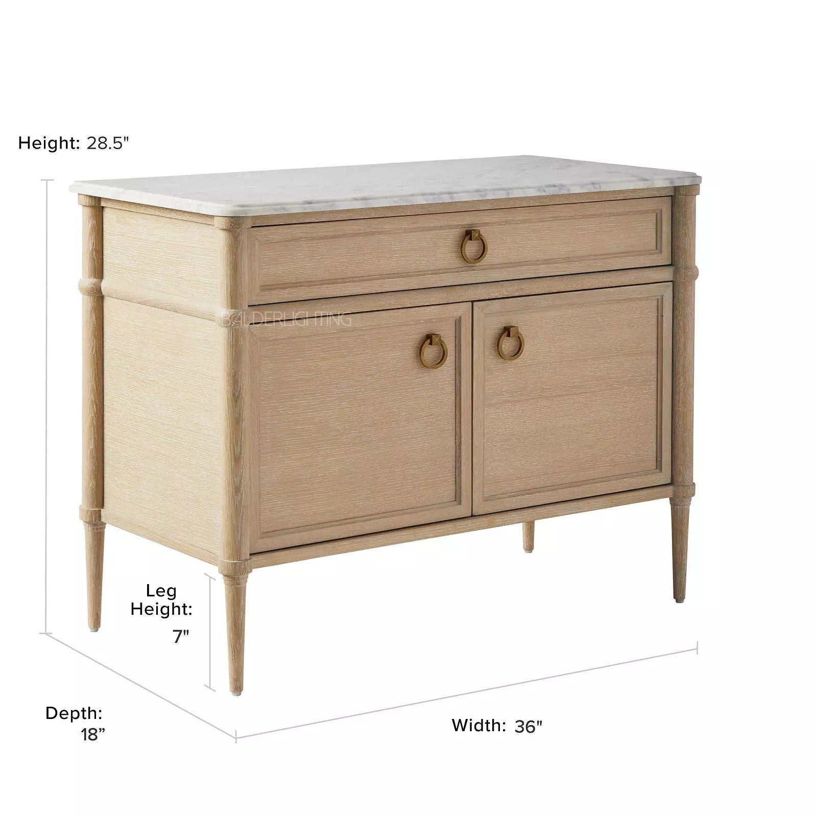 Chisap Marble Nightstand