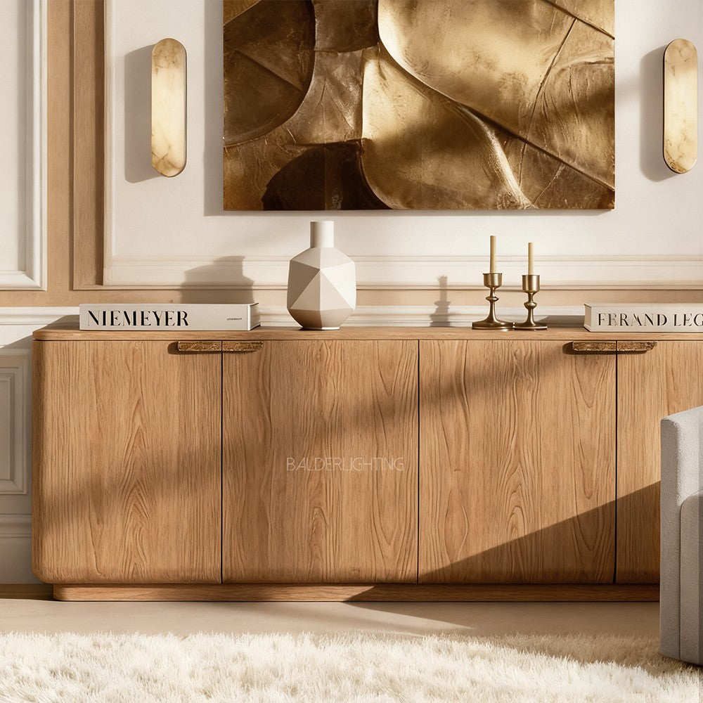 Cira Solid Wood 6-door Sideboard