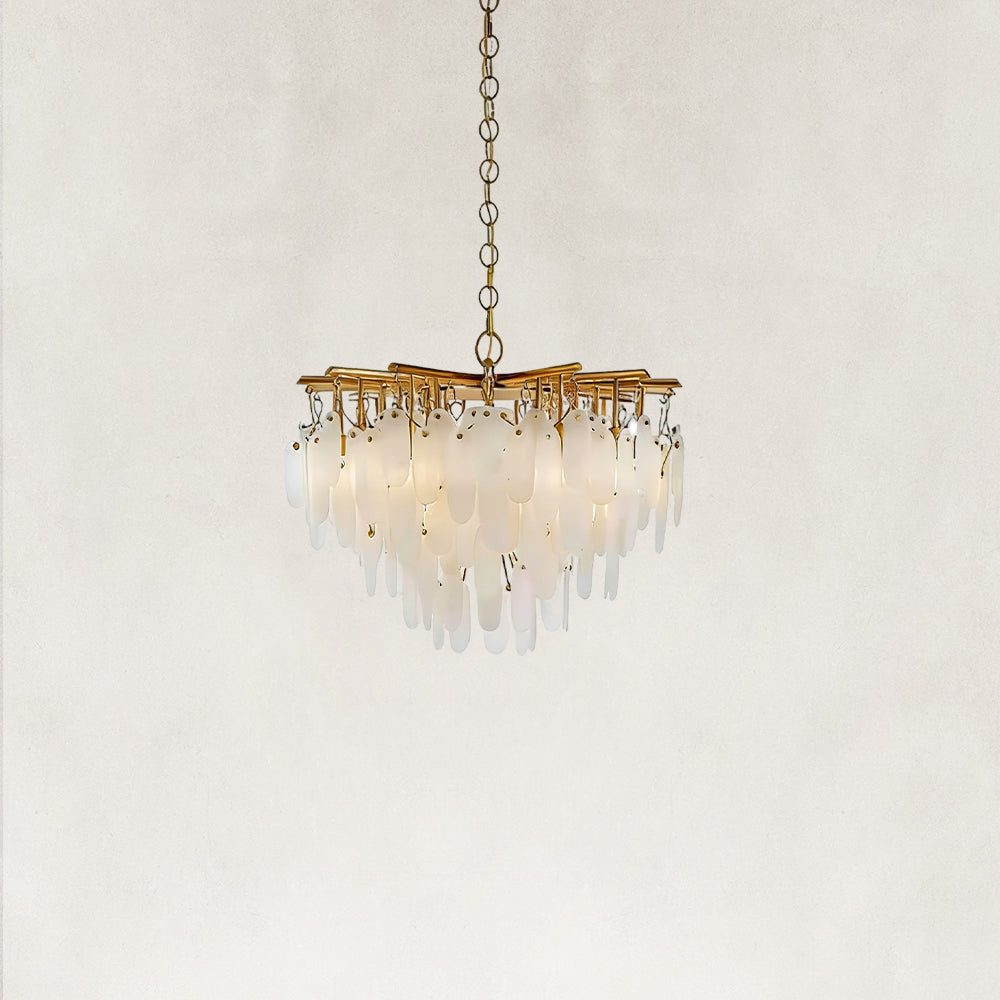 Coisini Ethereal Alabaster Semi-Flush Chandelier 30"D