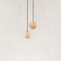 Cove Modern Natural Alabaster Double Globe Pendant Light 10"W