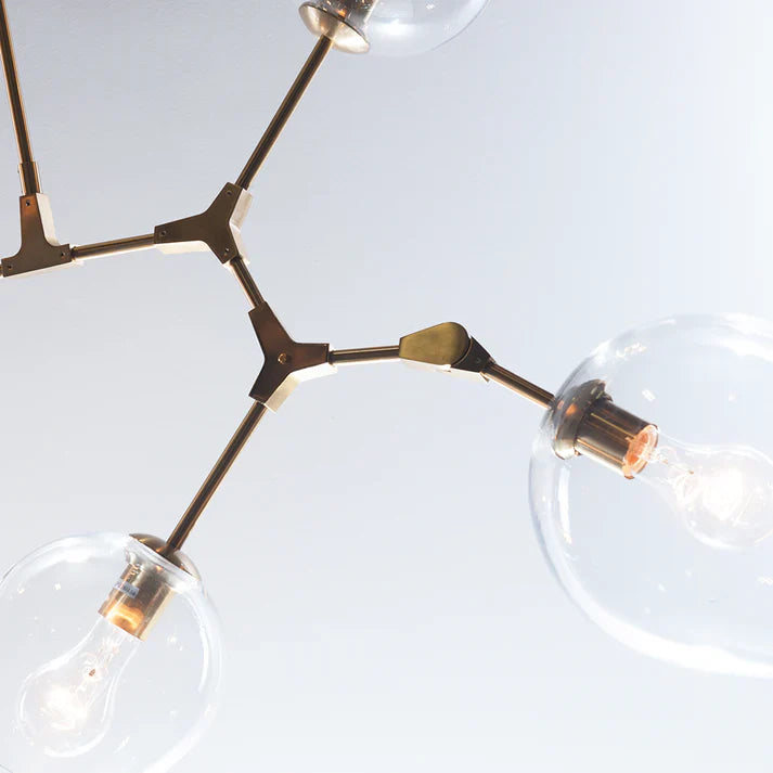 Covington Drop Globe Branching Bubble Chandelier 30"