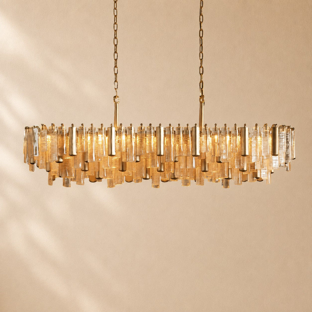 Dale Crystal Prism Linear Chandelier