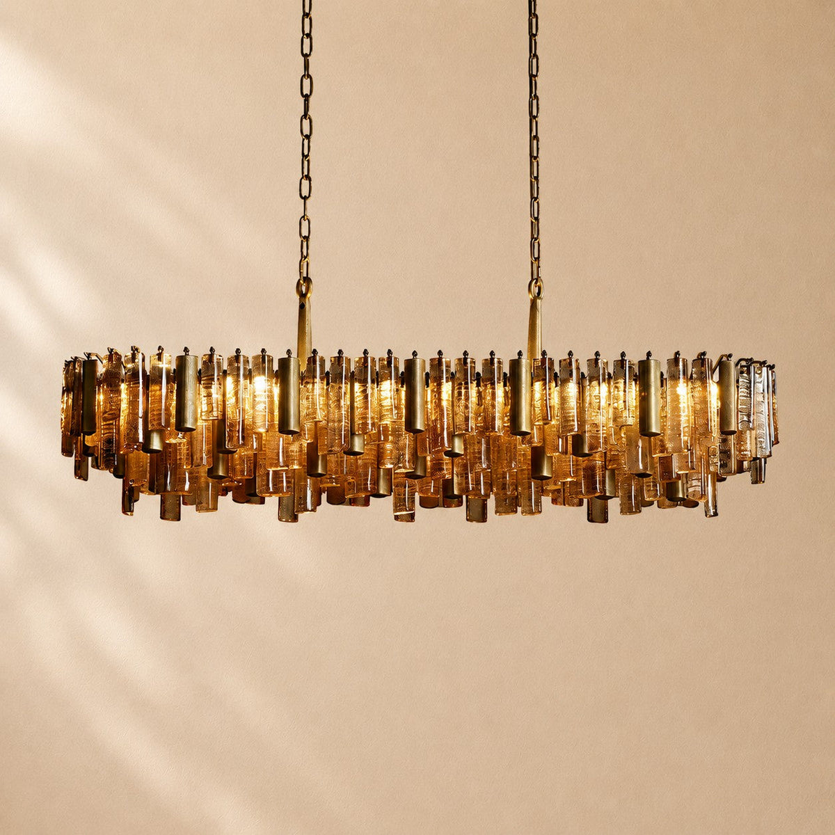 Dale Crystal Prism Linear Chandelier