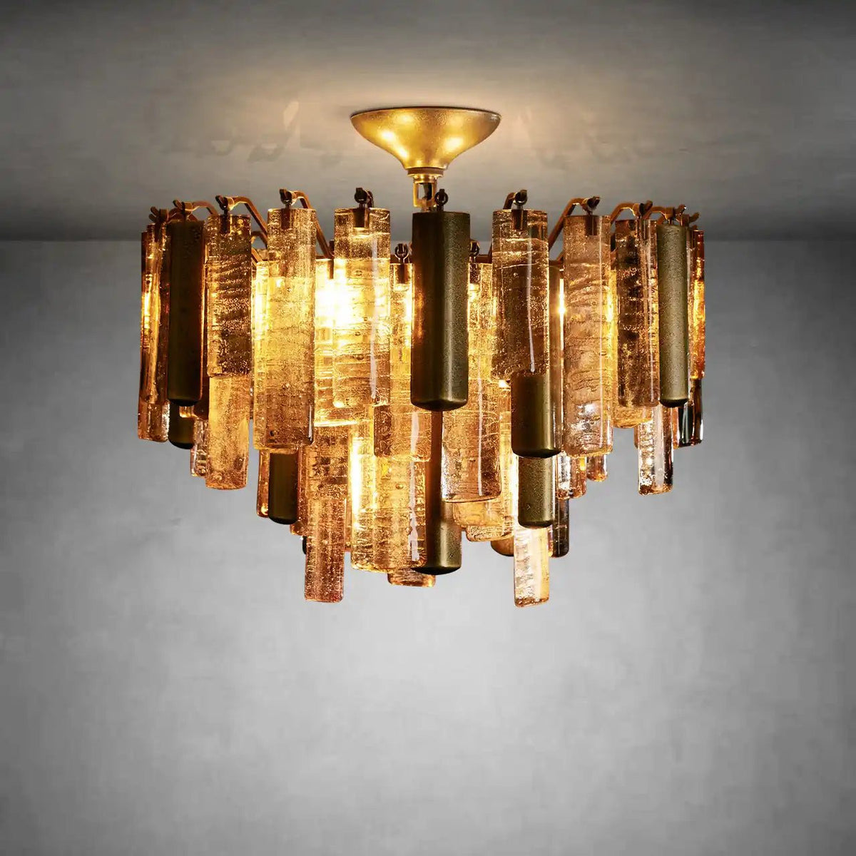 Dale Crystal Prism Flush Mount