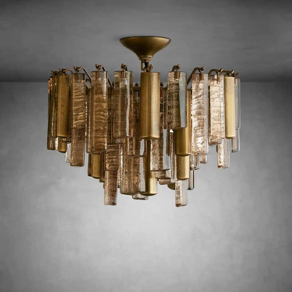 Dale Crystal Prism Flush Mount