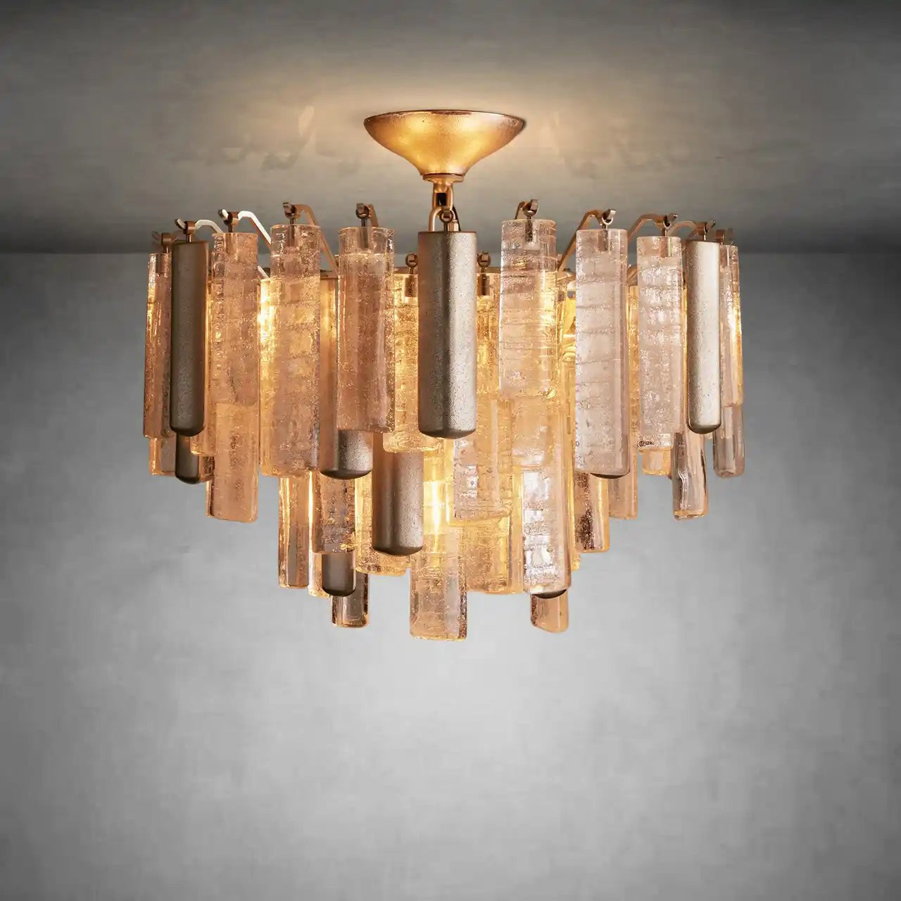 Dale Crystal Prism Flush Mount