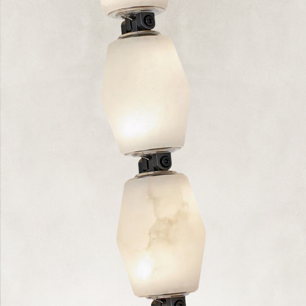Dana Linear Alabaster Pendant 30”H