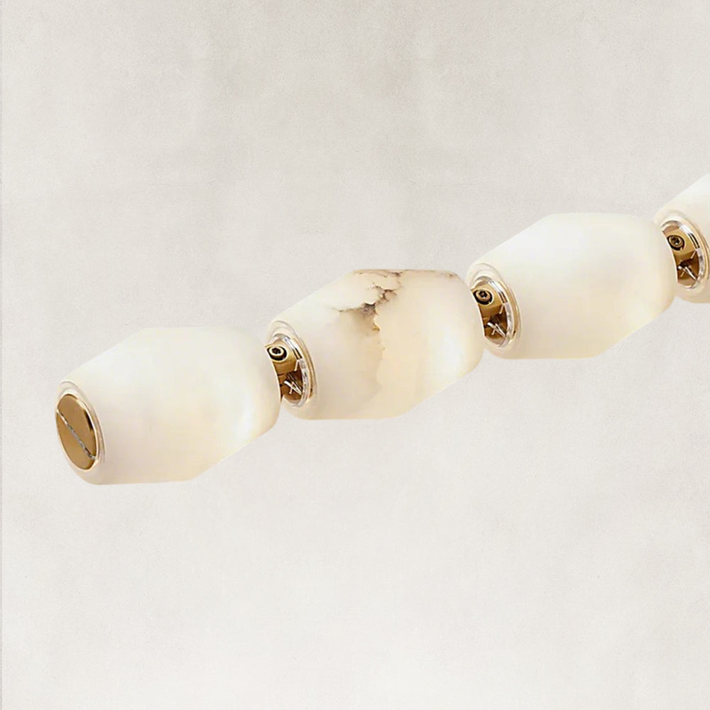 Dana Linear Alabaster Pendant 30”H