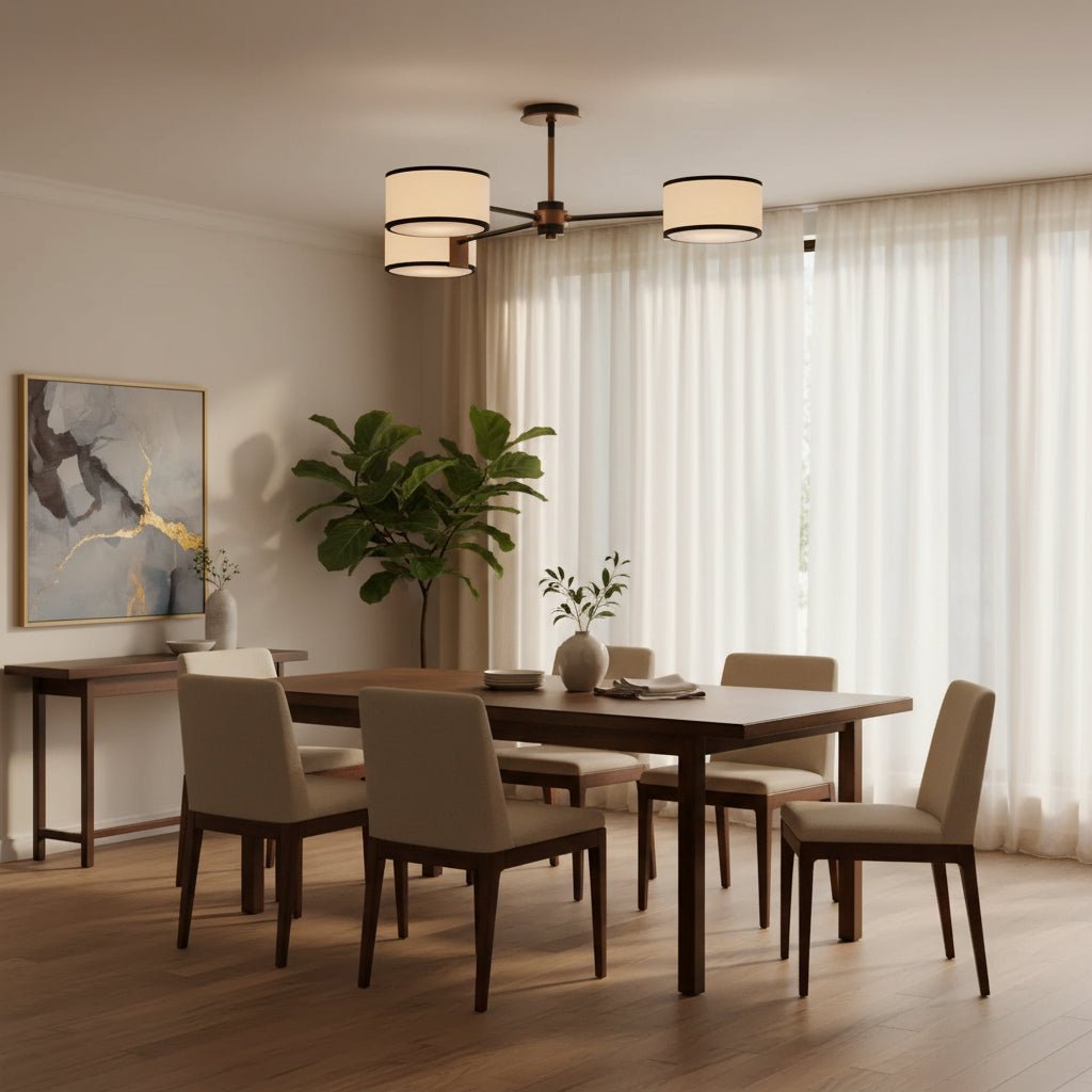 Daphny 3-Light Semi-Flush Mount