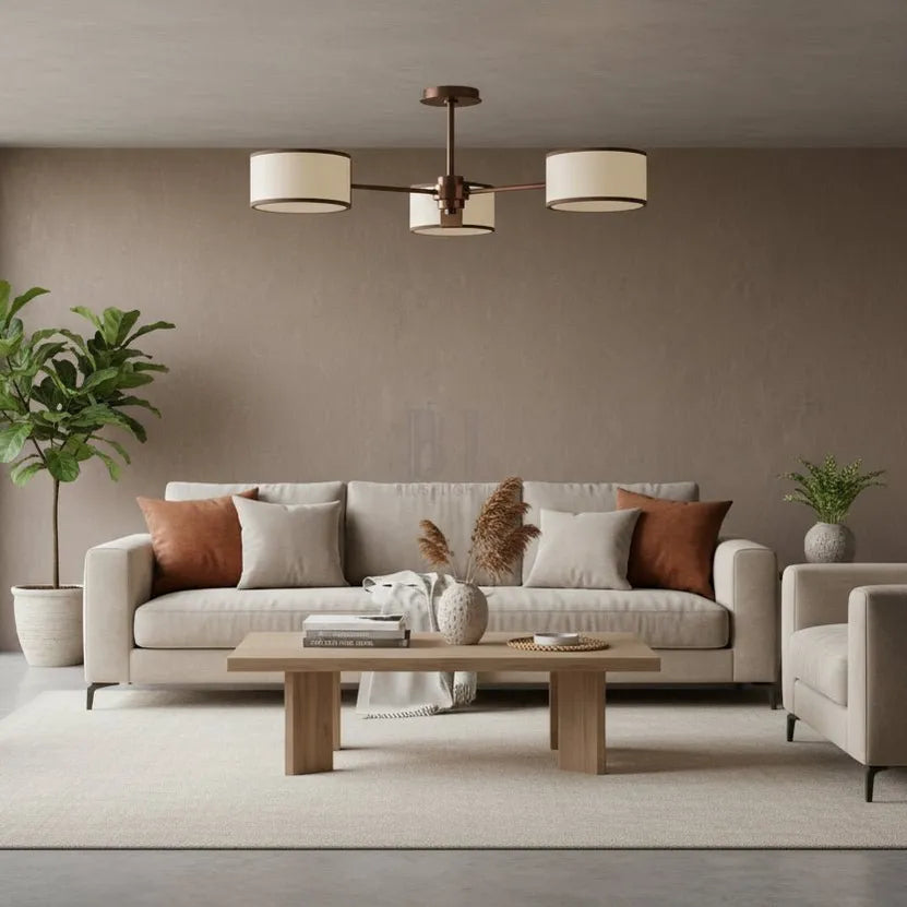 Daphny 3-Light Semi-Flush Mount