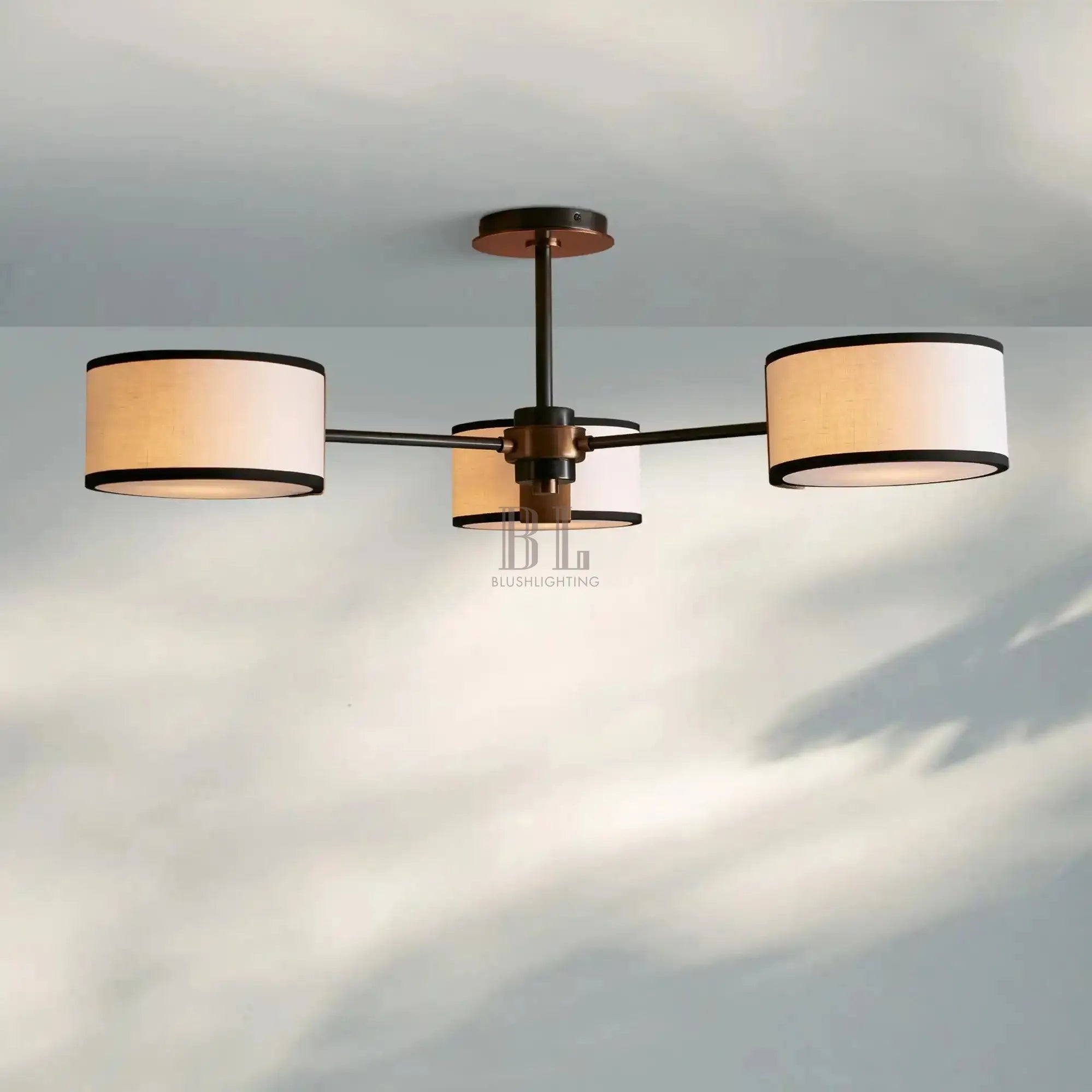 Daphny 3-Light Semi-Flush Mount