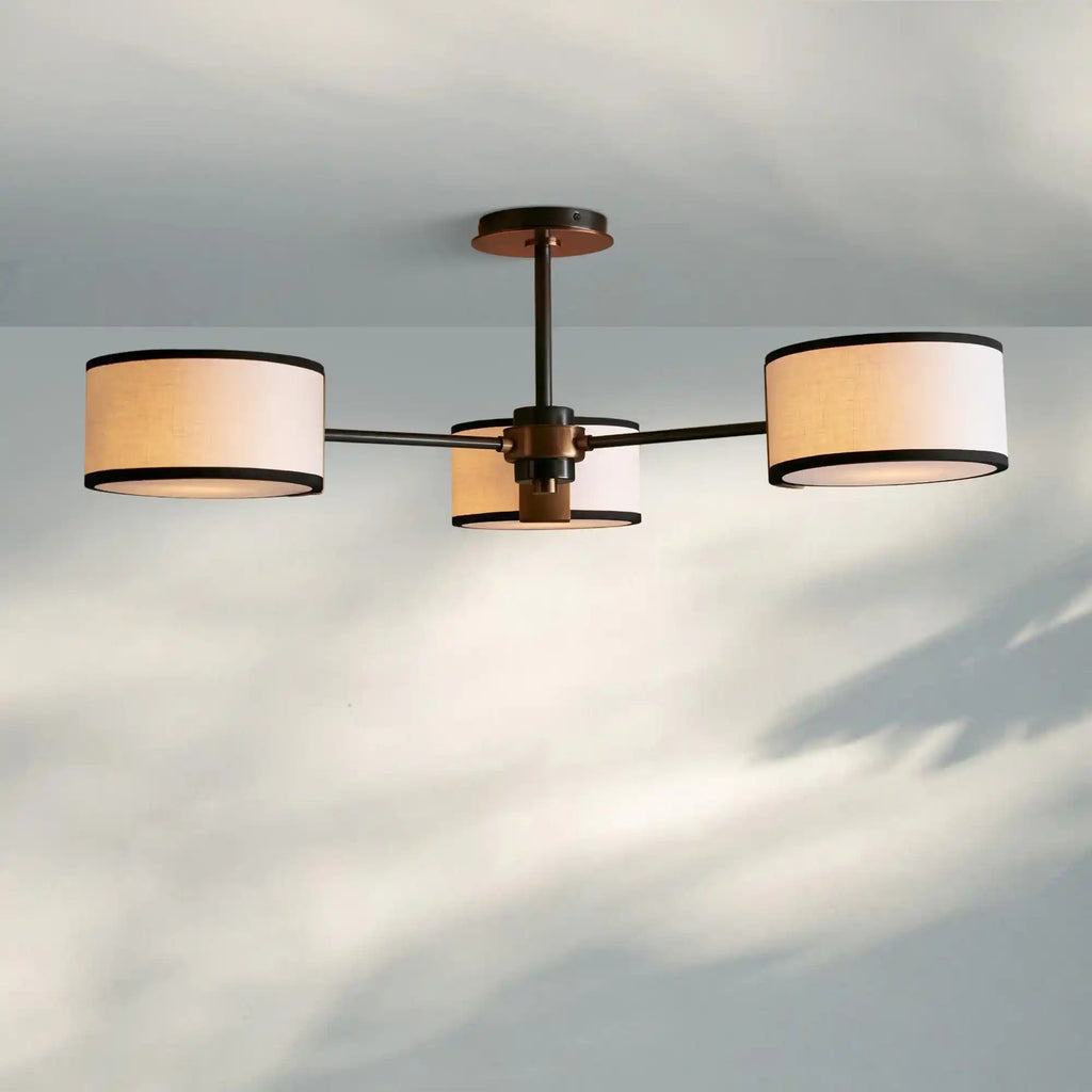 Daphny 3-Light Semi-Flush Mount