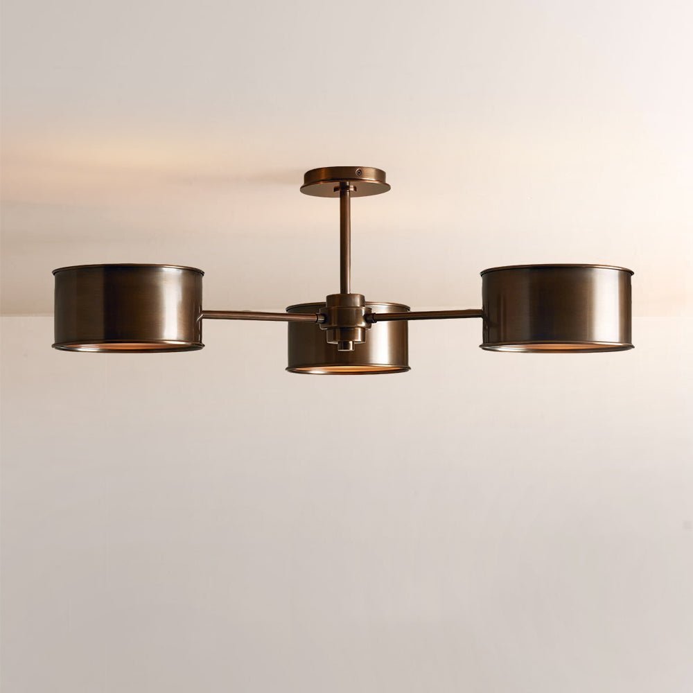 Daphny 3-Light Metal Semi-Flush Mount