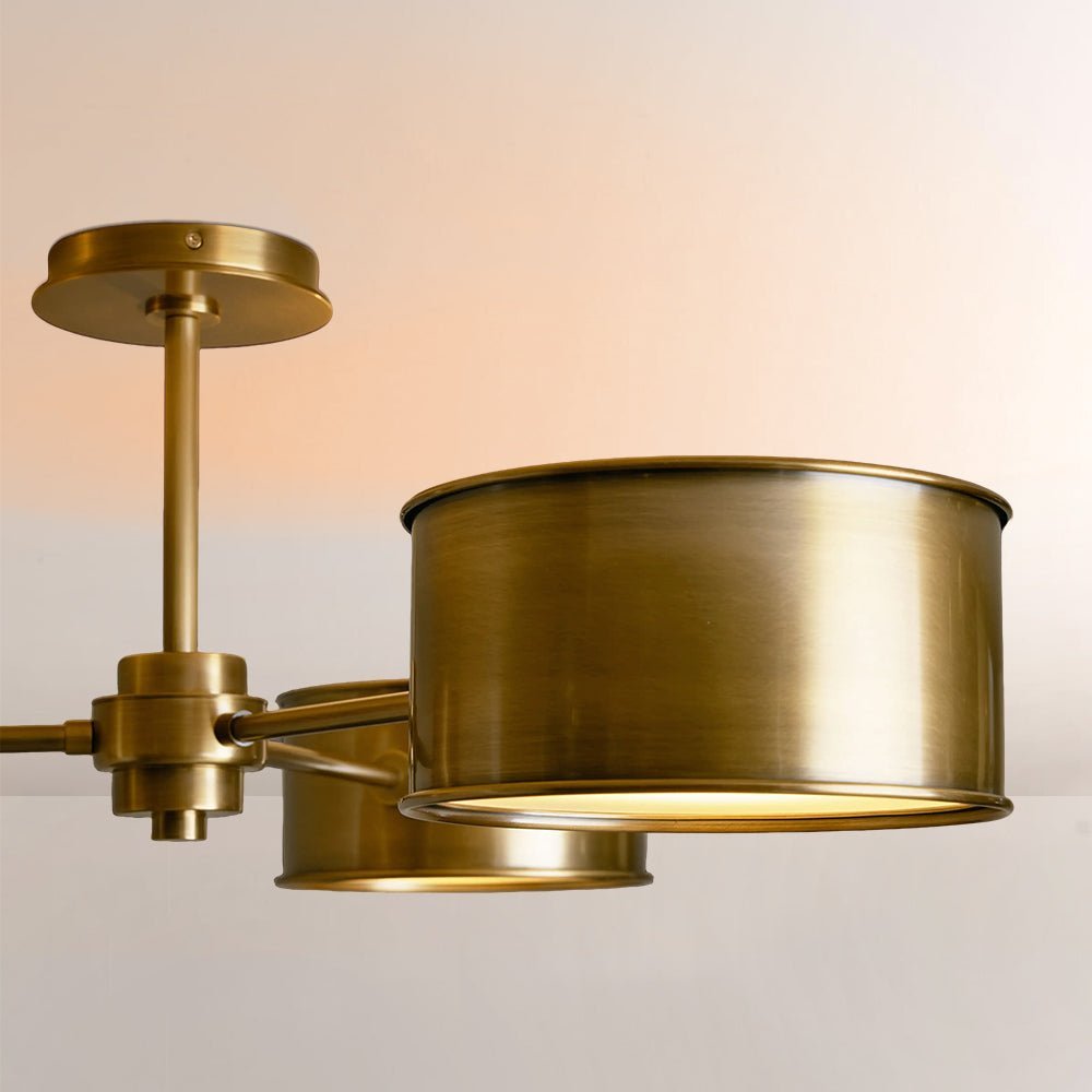 Daphny 3-Light Metal Semi-Flush Mount