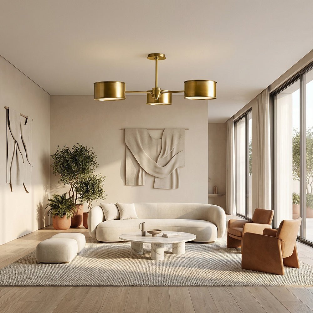 Daphny 3-Light Metal Semi-Flush Mount