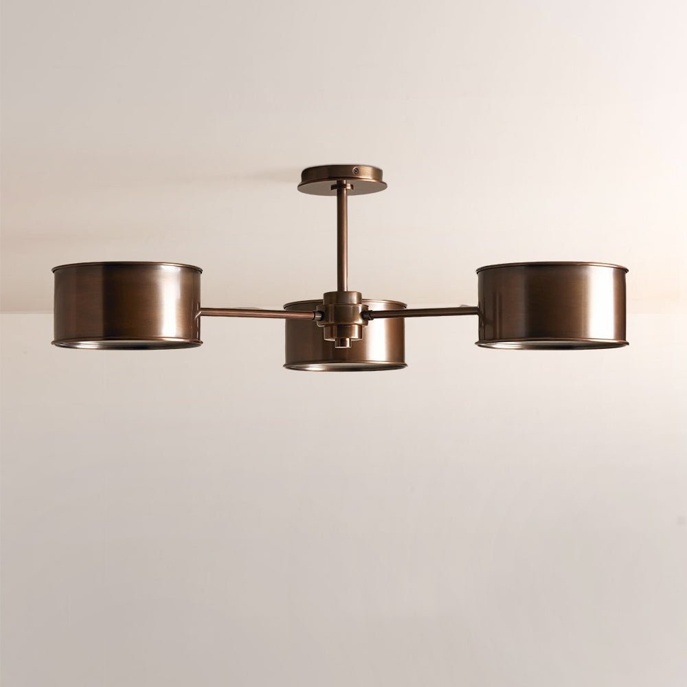 Daphny 3-Light Metal Semi-Flush Mount