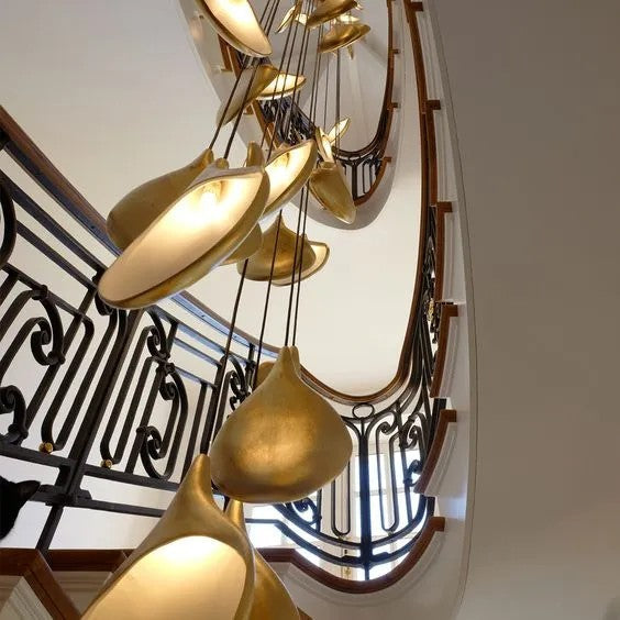 Davin Drop Orb Chandelier 6 Light
