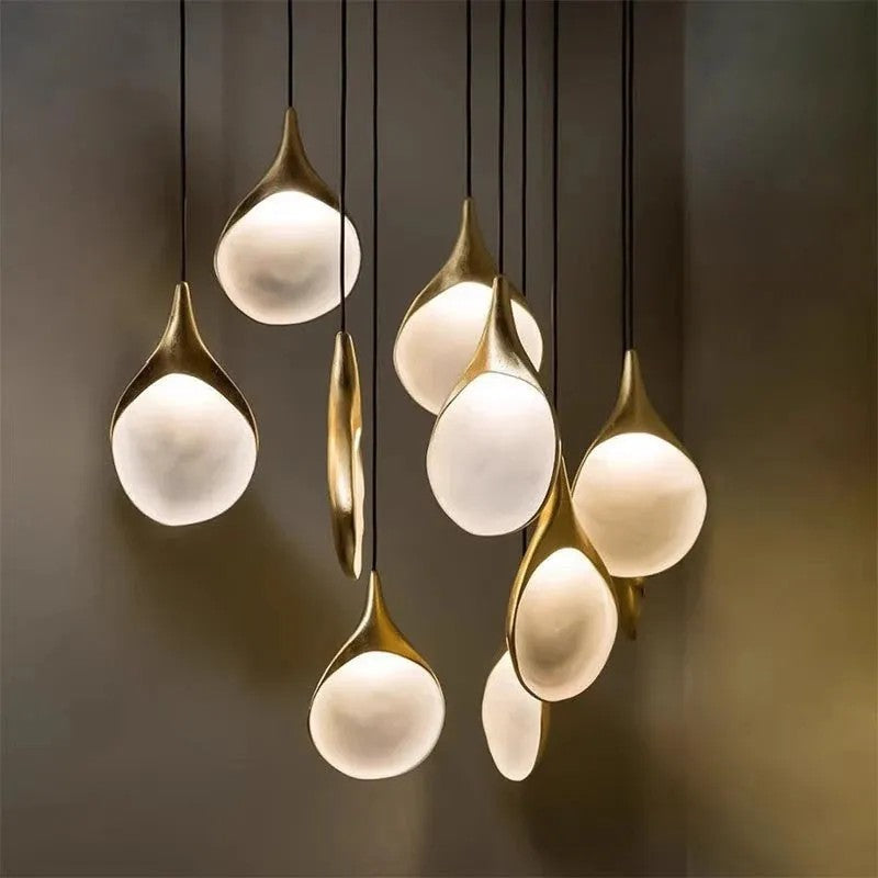 Davin Drop Orb Chandelier 6 Light