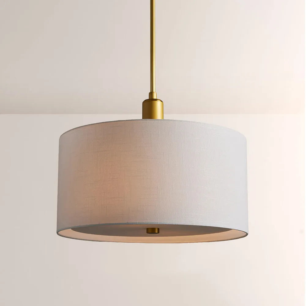 Donna Linen Round Pendant