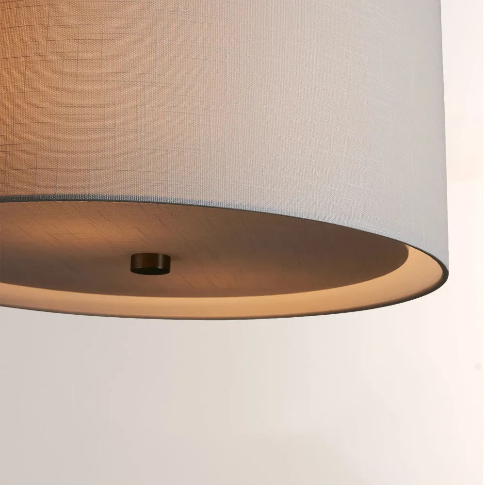 Donna Linen Round Pendant