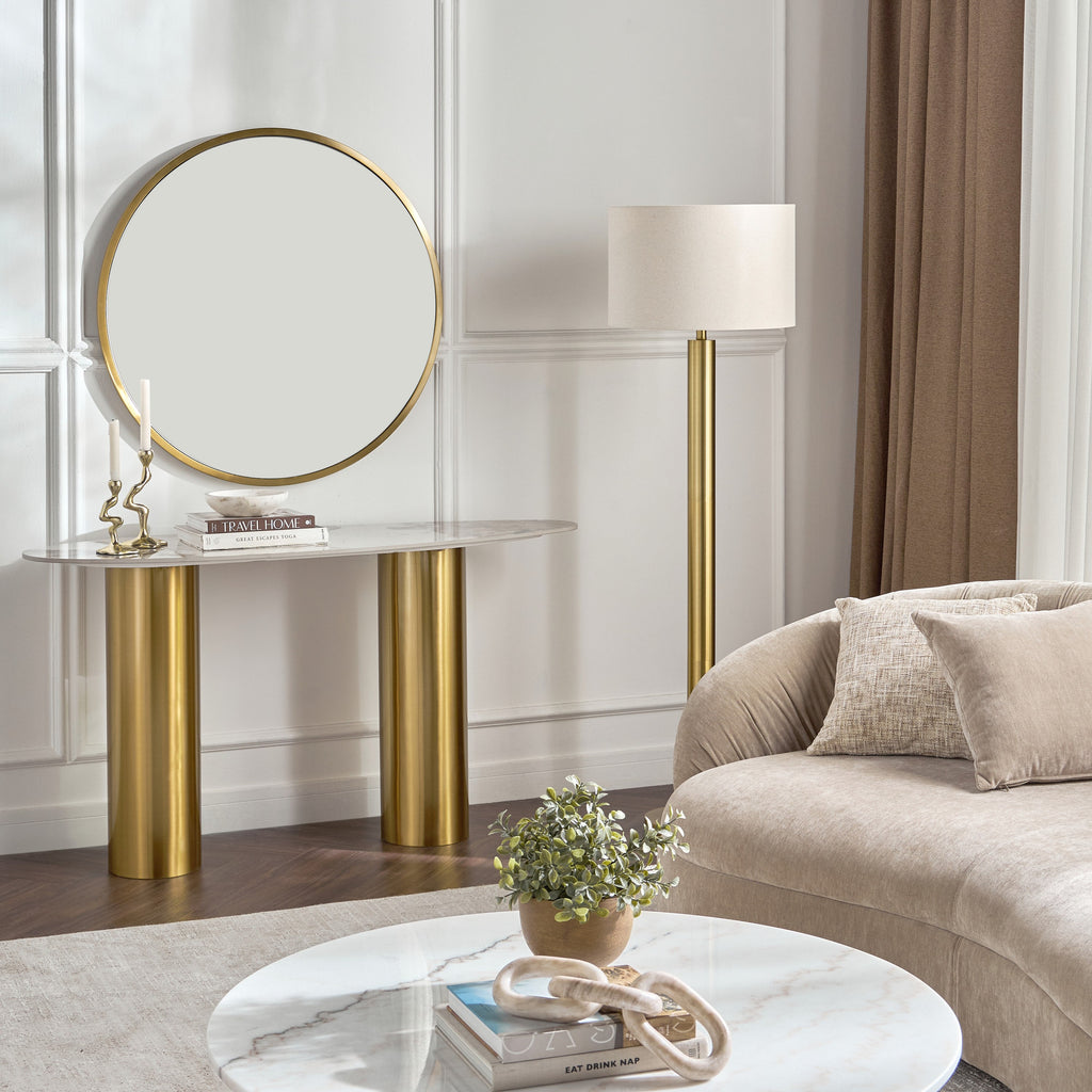 Donna Linen Floor Lamp