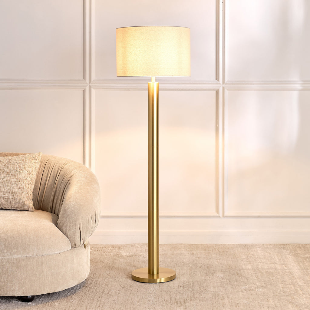 Donna Linen Floor Lamp
