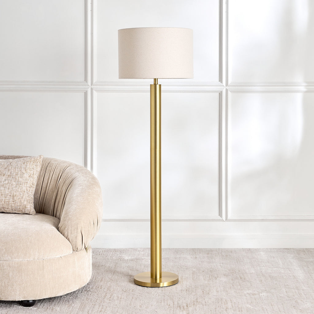 Donna Linen Floor Lamp