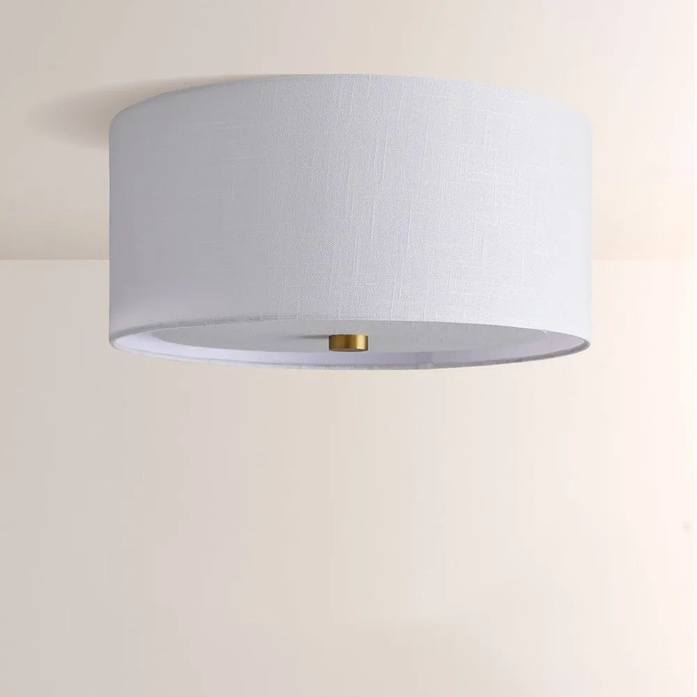 Donna Linen Flush Mount