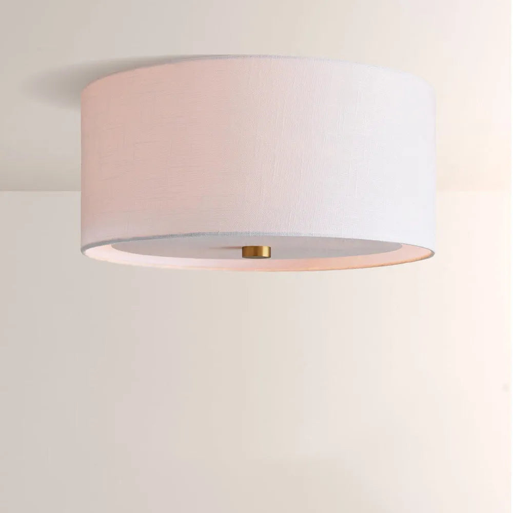 Donna Linen Flush Mount
