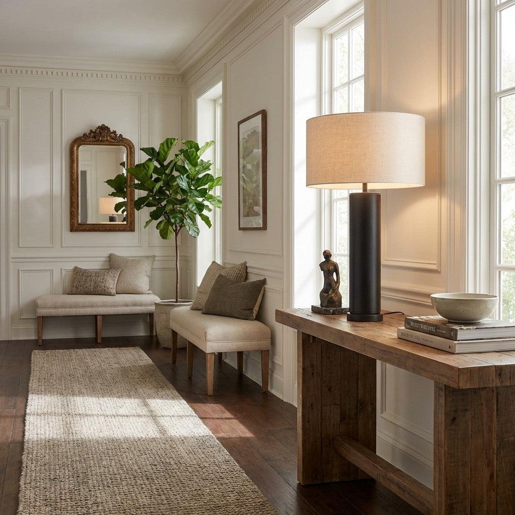 Donna Linen Table Lamp