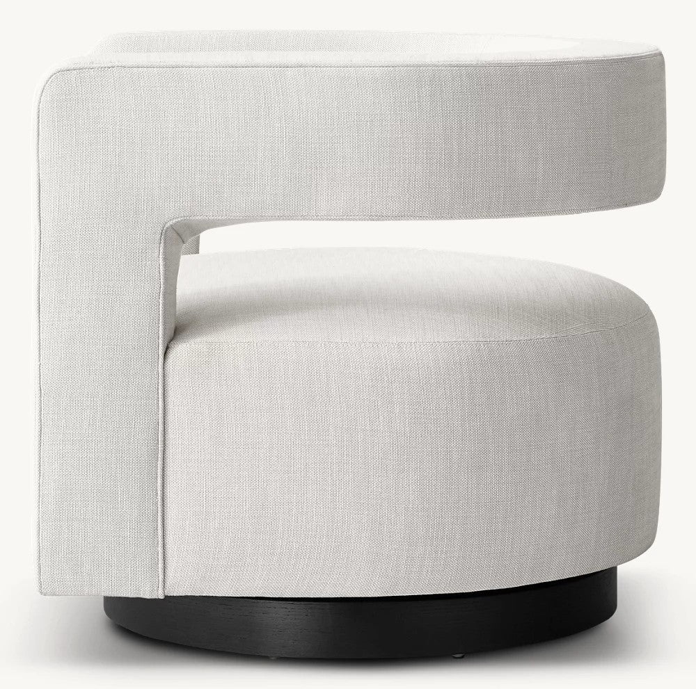 Drew Curved Swivel Chair