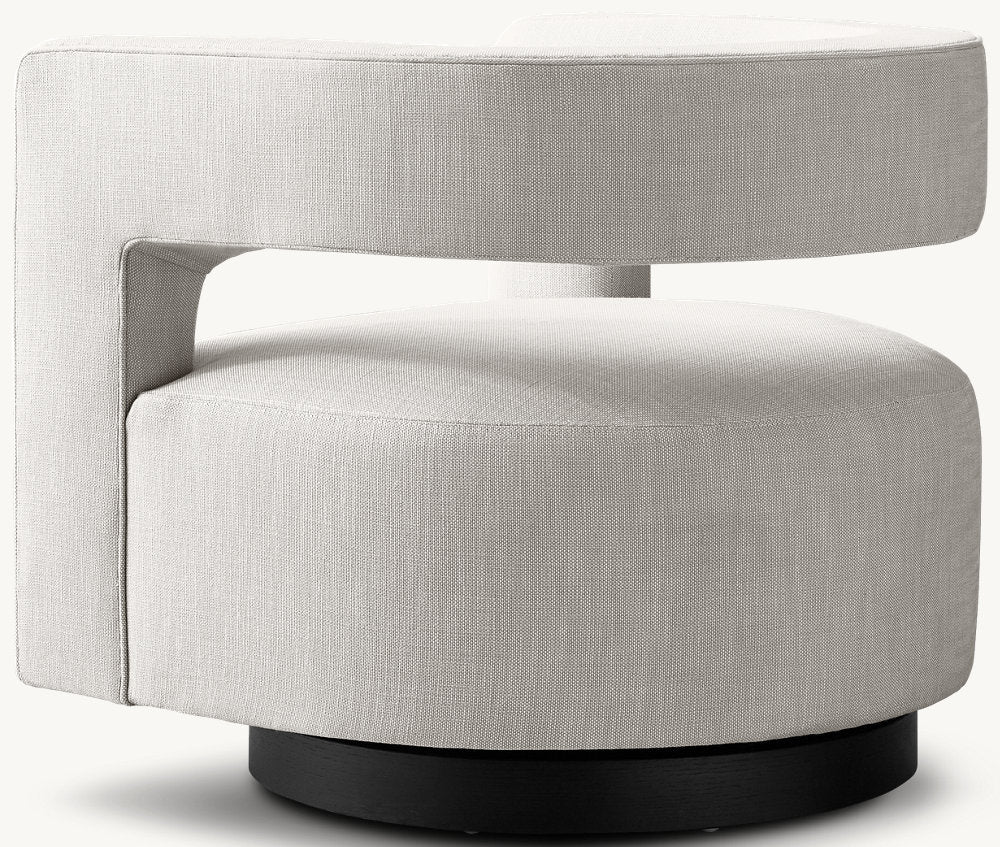 Drew Curved Swivel Chair