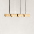 Elena Natural Alabaster Linear chandelier 70"L