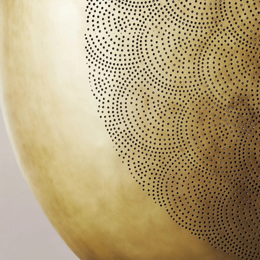 Elsie Perforated Brass Orb Pendant
