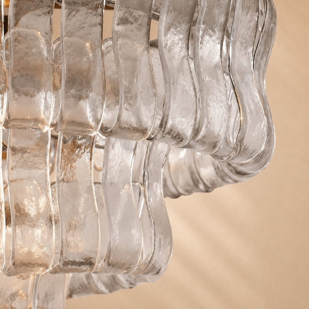 Erin Glass Oval Chandelier 54"W/65"W