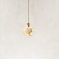 Ethereal Natural Alabaster Globe 1-Light Pendant 9.8“D