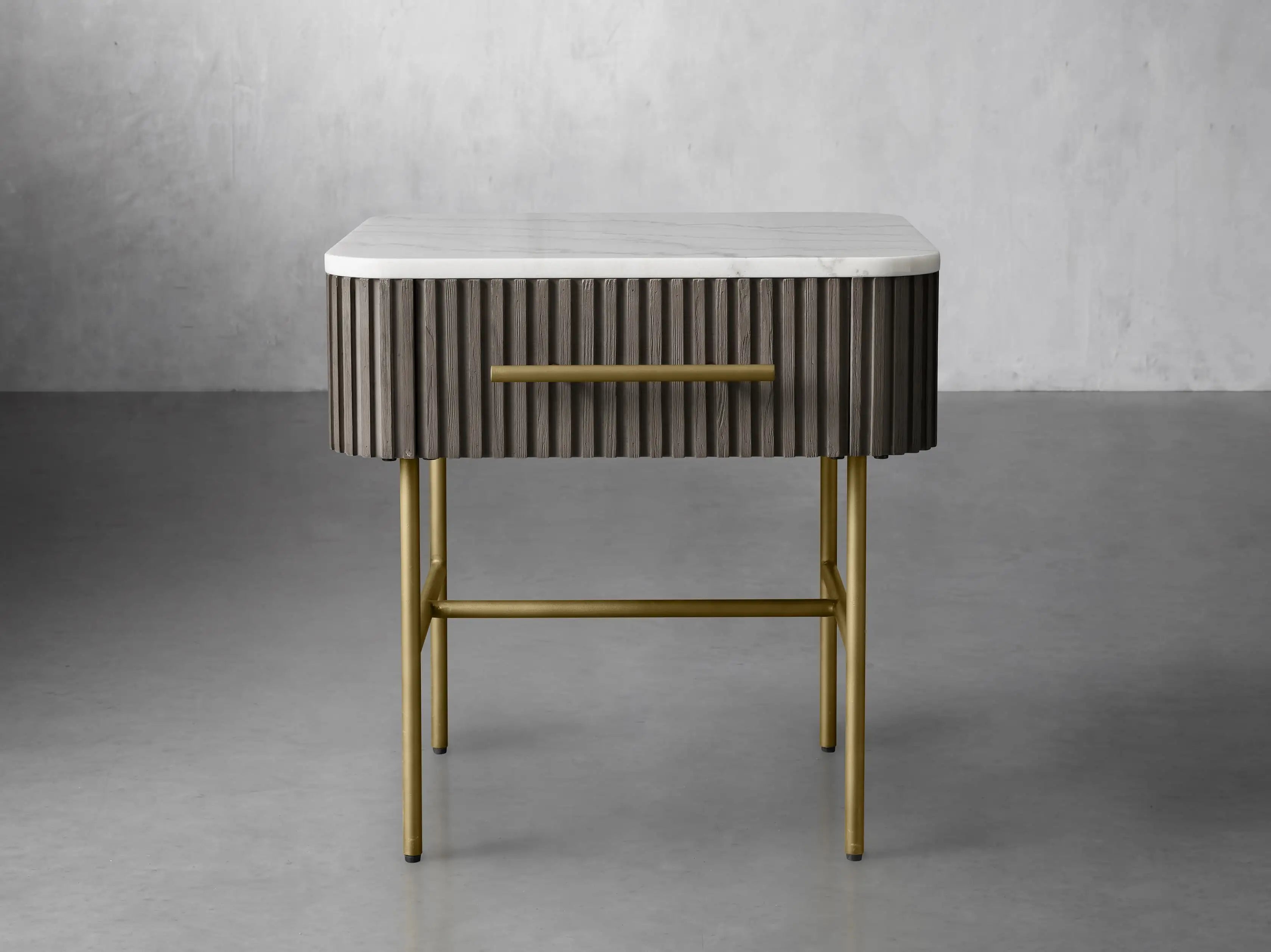 Fanny End Table with Drawer