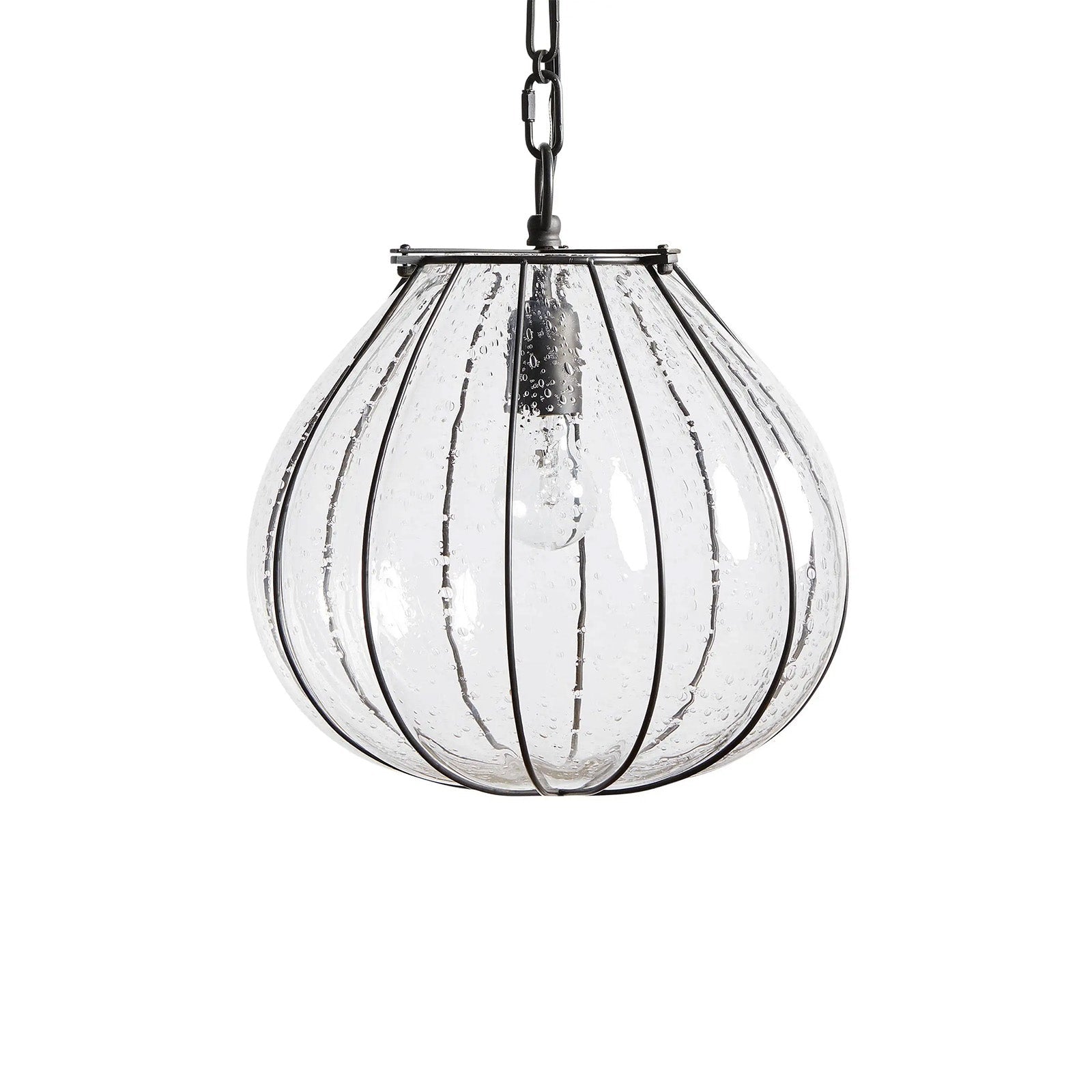 Gavin Seeded Glass Gourd Pendant