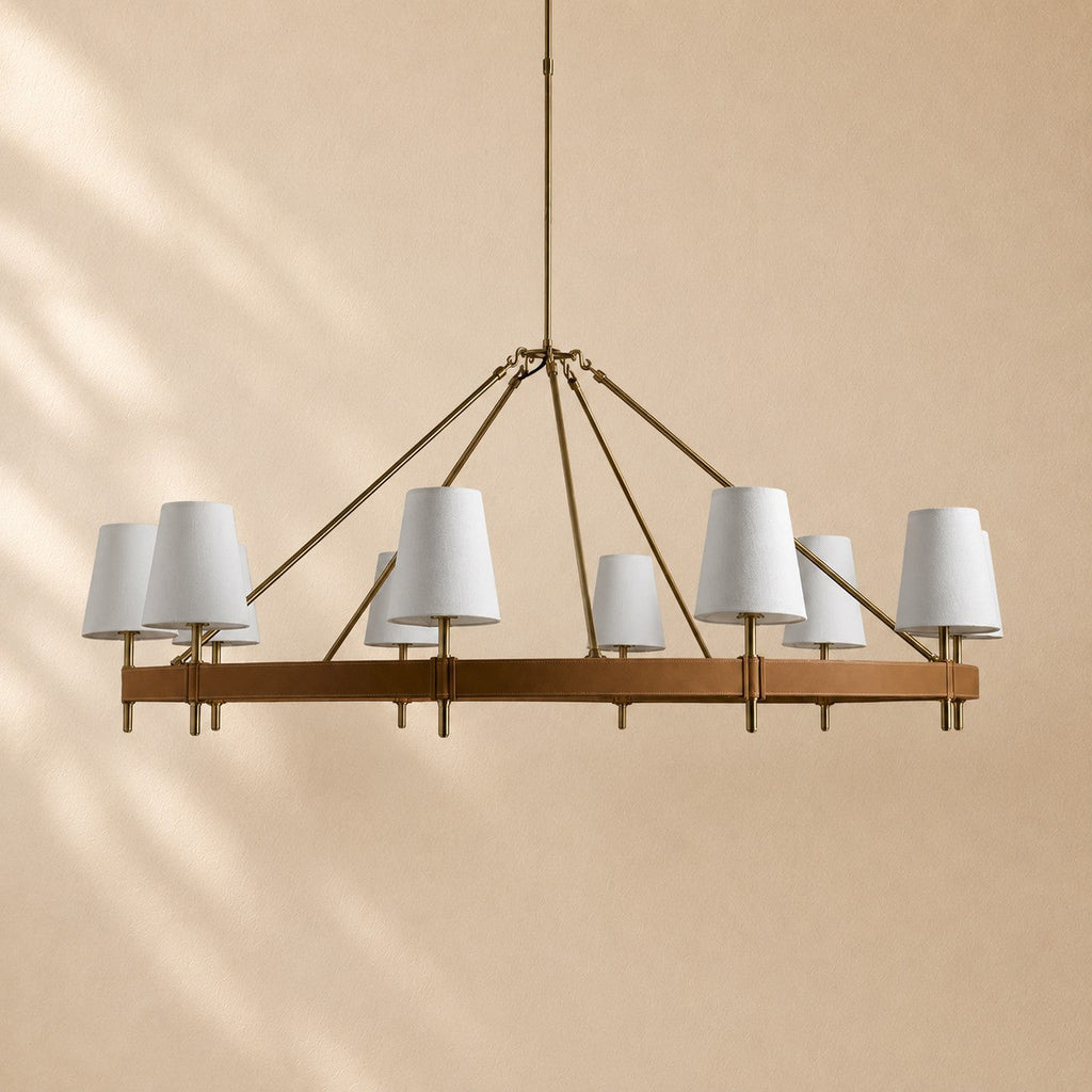 Harvin Round Brass Chandelier