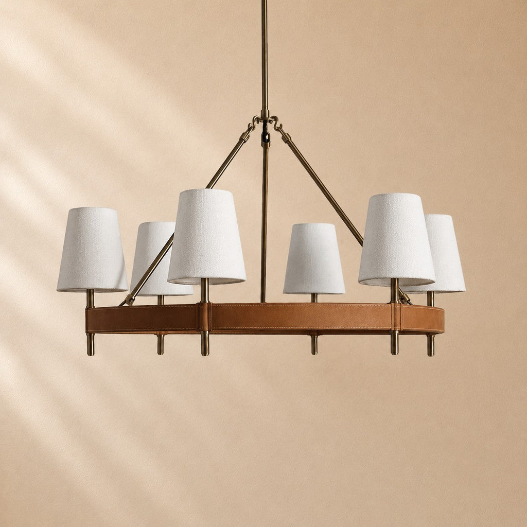 Harvin Round Brass Chandelier