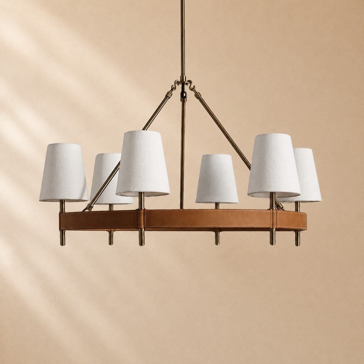 Harvin Round Brass Chandelier
