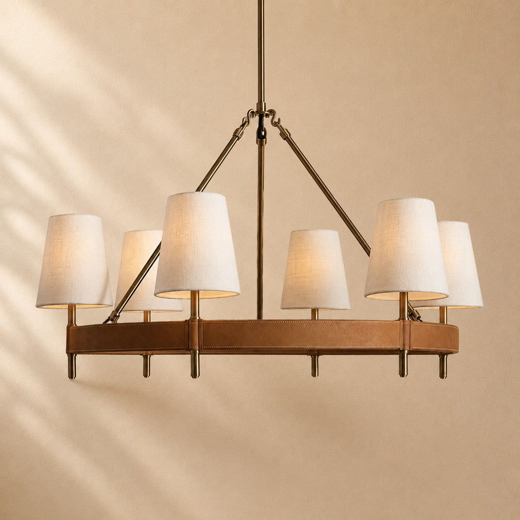 Harvin Round Brass Chandelier